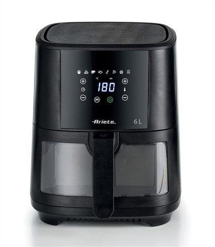 Ariete 4626 Freidora de Aire con Ventana Transparente Negra